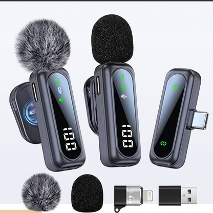 Wireless Lavalier Microphone with Magnetic Mount