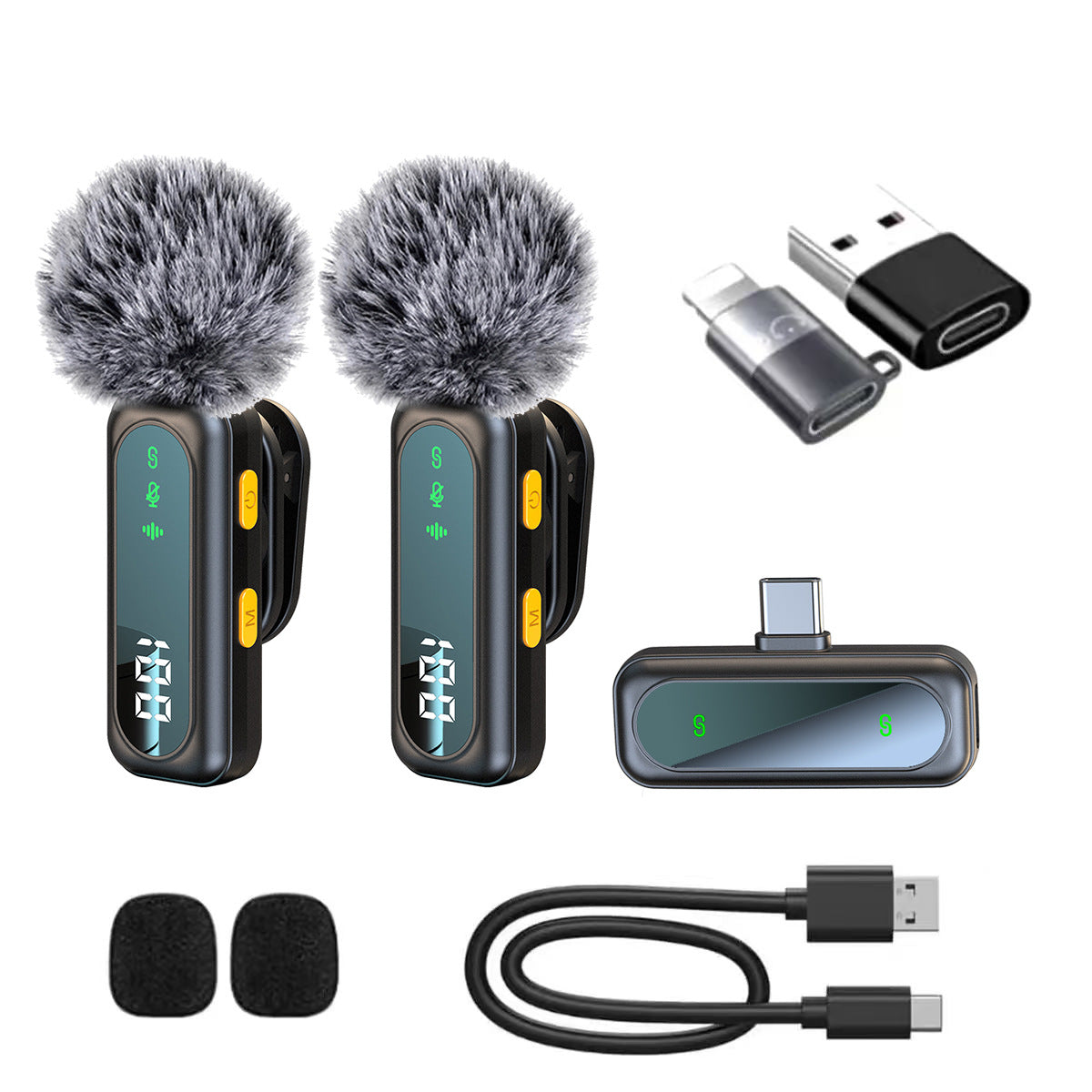 Wireless Lavalier Microphone with Magnetic Mount