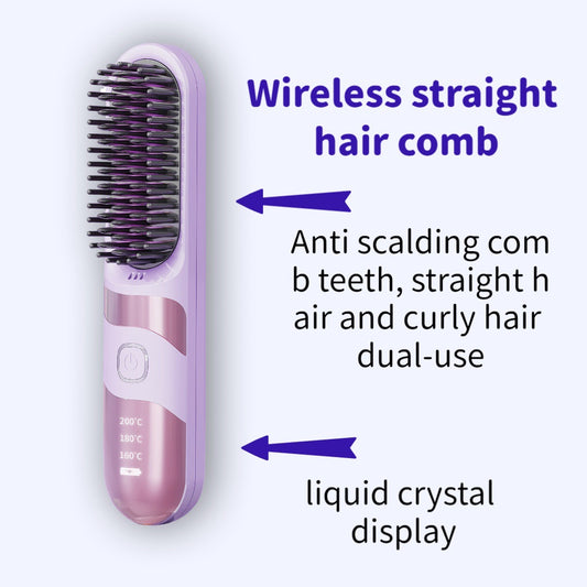 Wireless LCD Hair Straightener