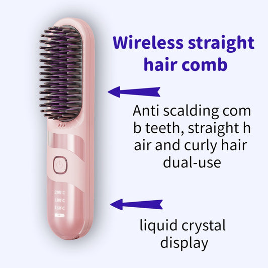 Wireless LCD Hair Straightener
