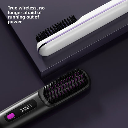 Wireless LCD Hair Straightener with Negative Ion