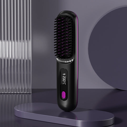 Wireless LCD Hair Straightener with Negative Ion