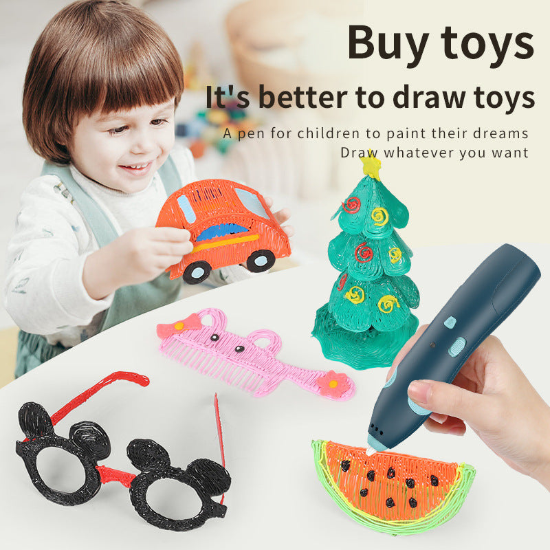 Wireless Low Temperature 3D Printing Pen for Kids