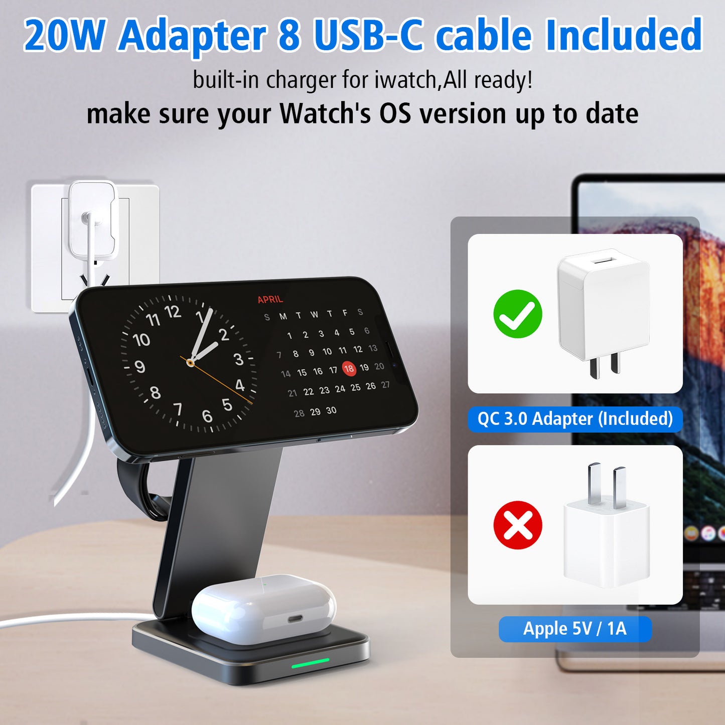 Wireless magnetic charging battery