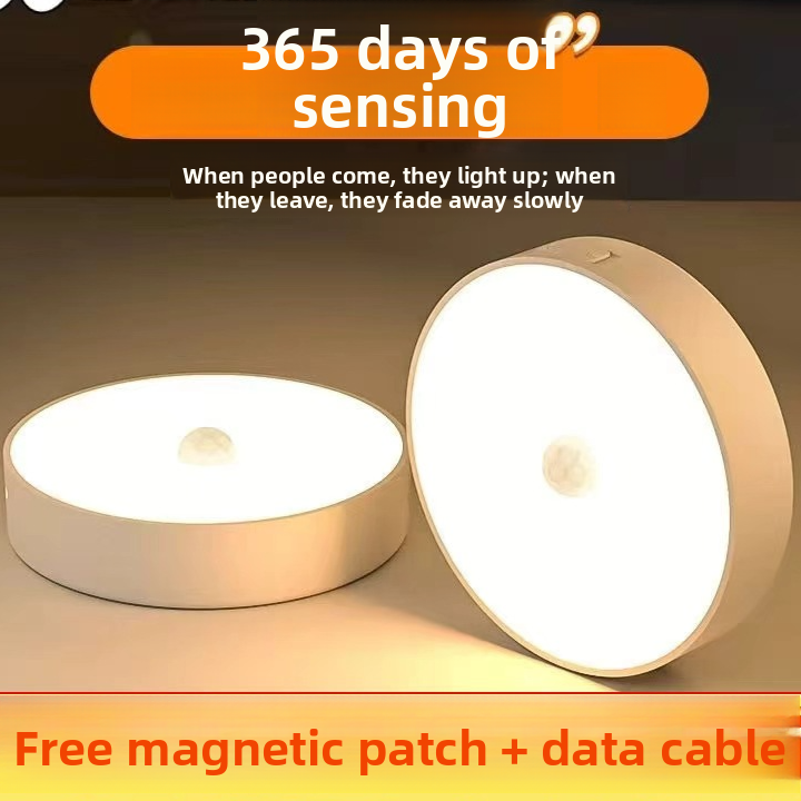 Wireless magnetic smart human body sensor light