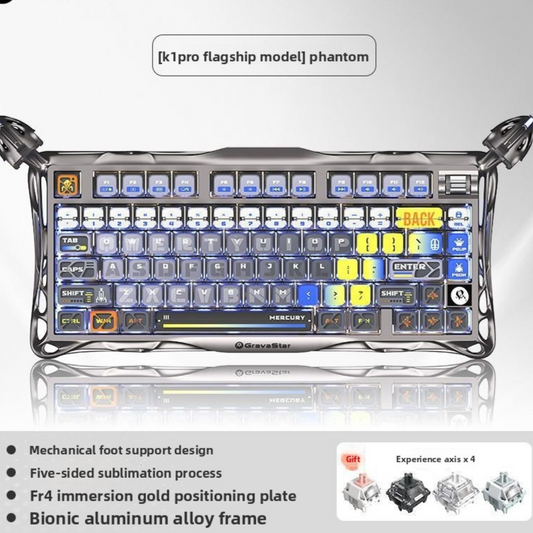 Wireless Mechanical Gaming Keyboard RGB Backlit