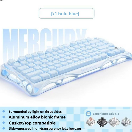 Wireless Mechanical Gaming Keyboard RGB Backlit