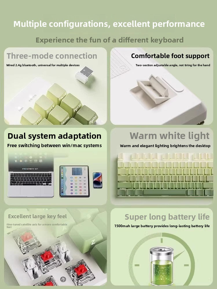 Wireless Mechanical Keyboard for Women