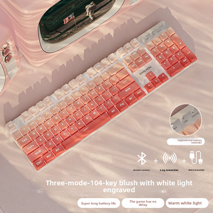 Wireless Mechanical Keyboard for Women