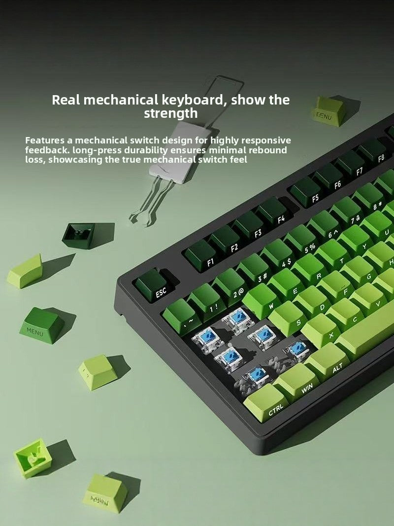 Wireless Mechanical Keyboard with Bluetooth Triple-Mode Connectivity