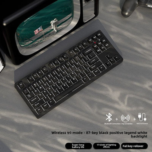 Wireless Mechanical Keyboard with Bluetooth Triple-Mode Connectivity