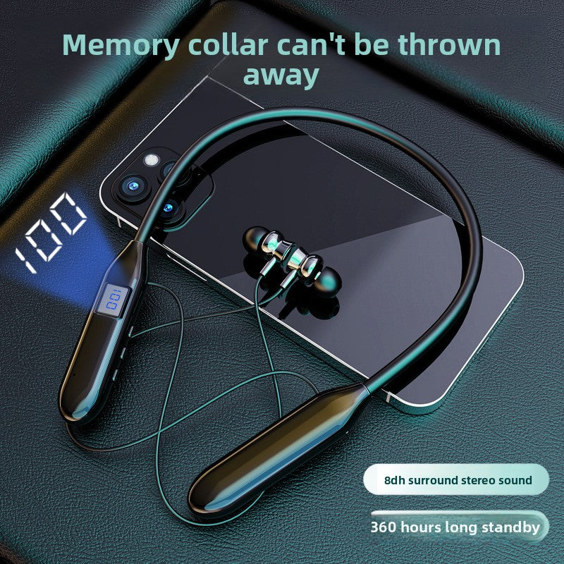 Wireless neckband Bluetooth earphones, in-ear type