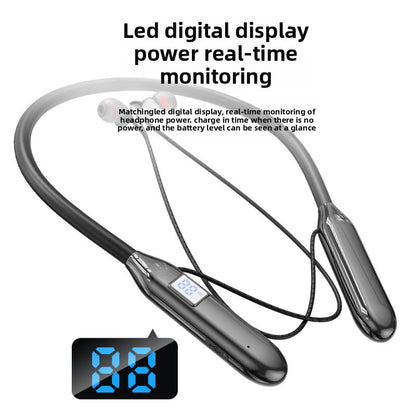 Wireless neckband Bluetooth earphones, in-ear type