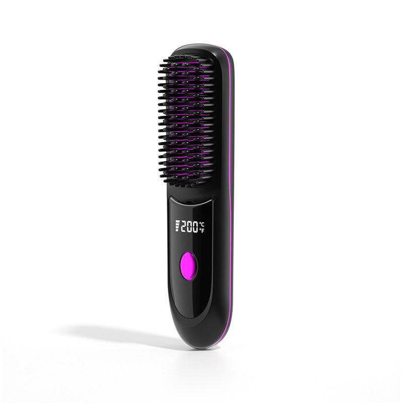 Wireless Negative Ion Hair Straightener Comb