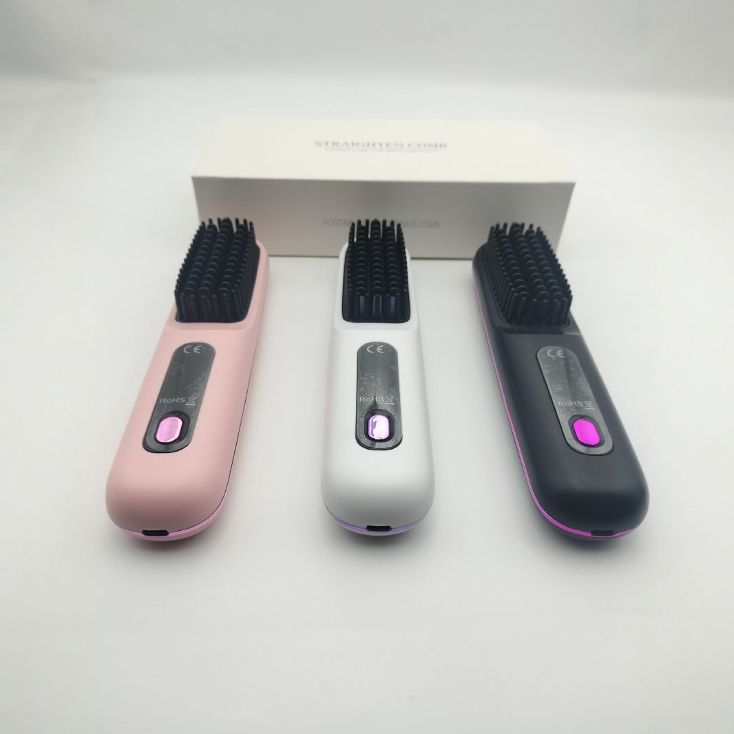 Wireless Negative Ion Hair Straightening Combs