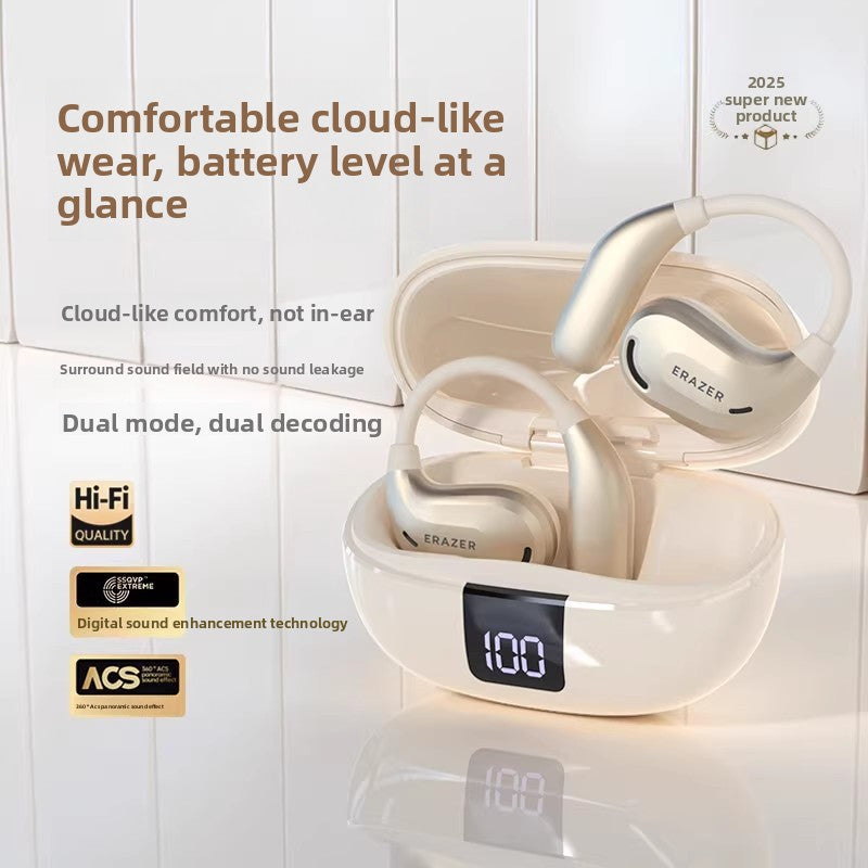 Wireless Open-Ear Bluetooth Headset with AI Translation