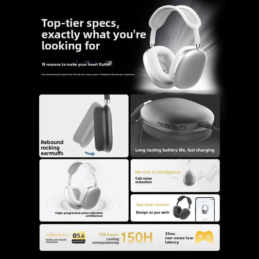 Wireless Over-Ear Bluetooth Headphones