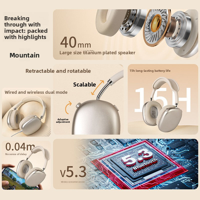 Wireless Over-Ear Bluetooth Headphones
