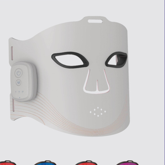 Wireless Photon Therapy Silicone Mask with Multi-Wavelength LED