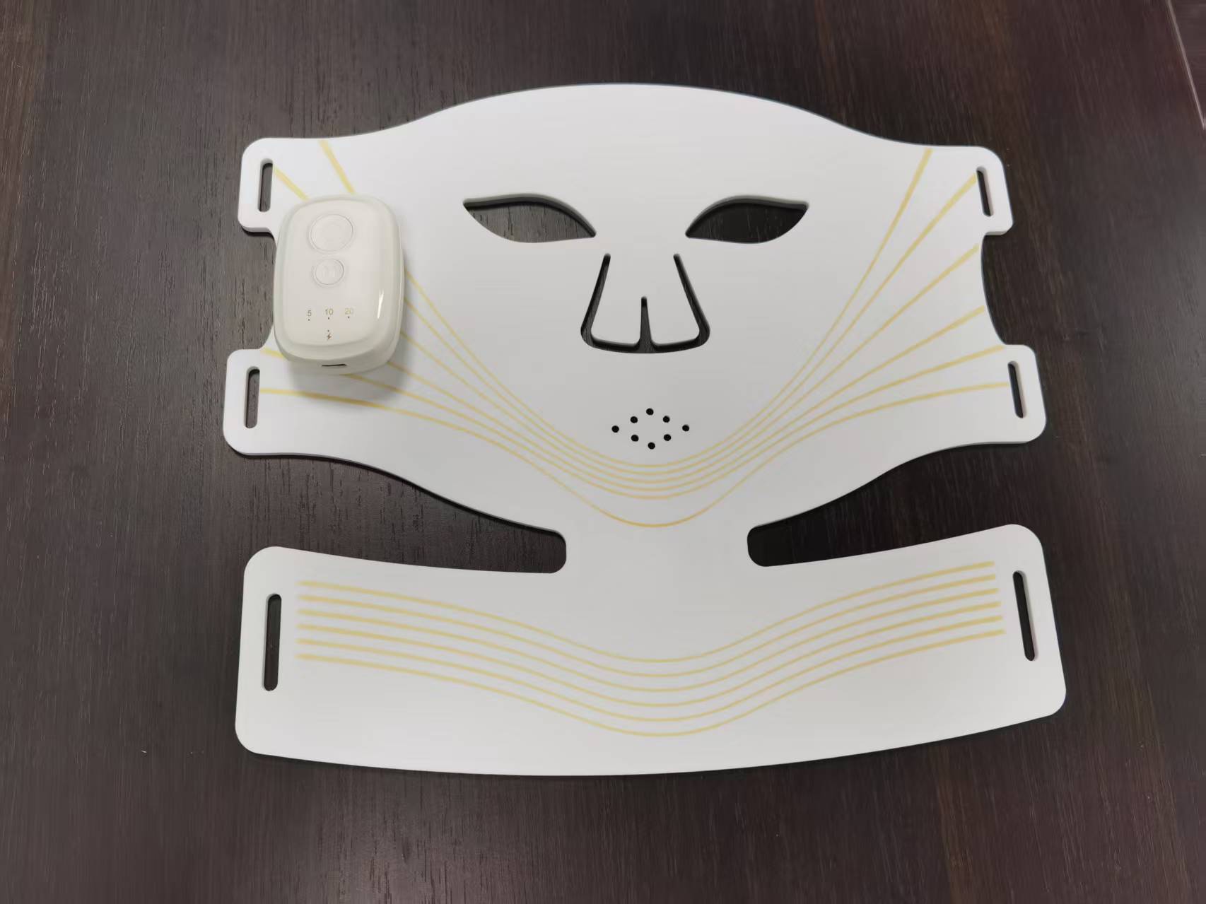 Wireless Photon Therapy Silicone Mask with Multi-Wavelength LED