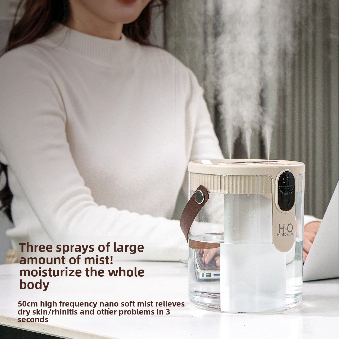 Wireless portable humidifier