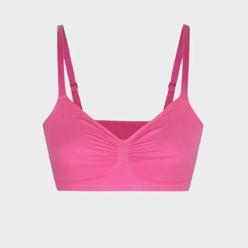 Wireless push-up bra