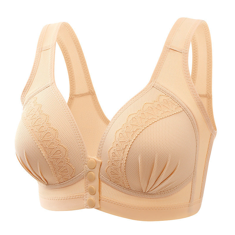 Wireless Push-Up Front Closure Bra