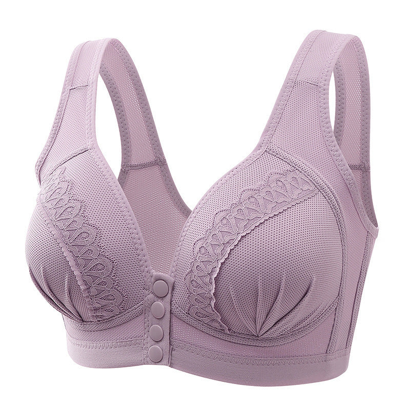 Wireless Push-Up Front Closure Bra