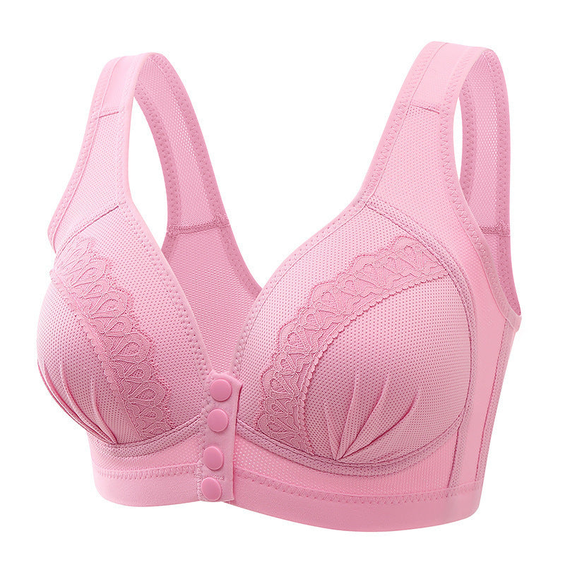 Wireless Push-Up Front Closure Bra