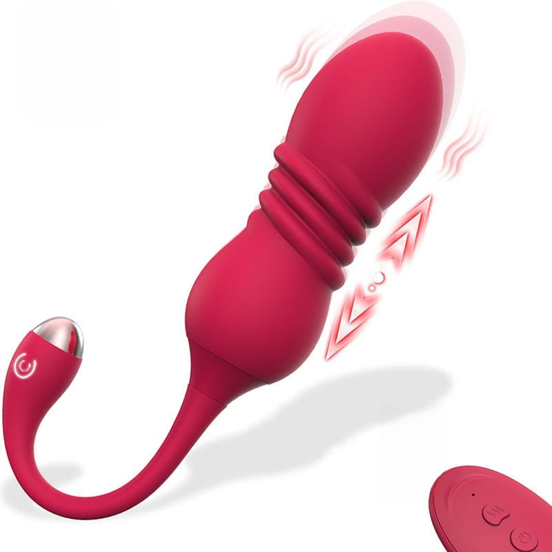 Wireless remote control telescopic vibrating egg