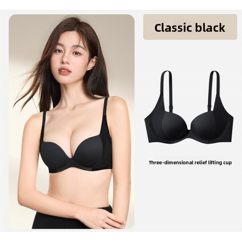 Wireless Seamless Push-up Bra with Side Support