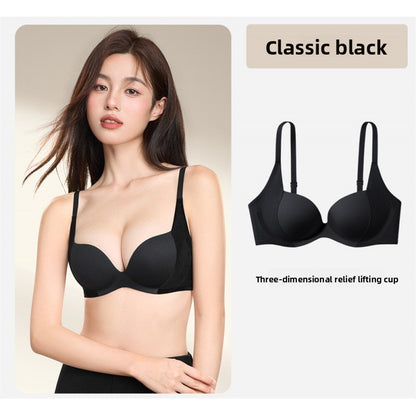 Wireless Seamless Push-up Bra with Side Support