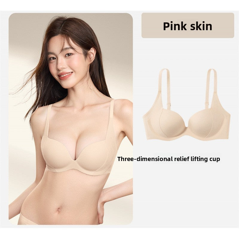 Wireless Seamless Push-up Bra with Side Support