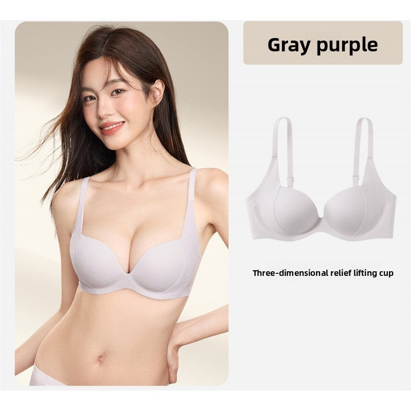 Wireless Seamless Push-up Bra with Side Support