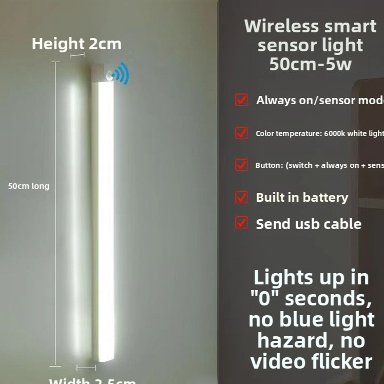 Wireless Sensor LED Strip Light with Magnetic Mount
