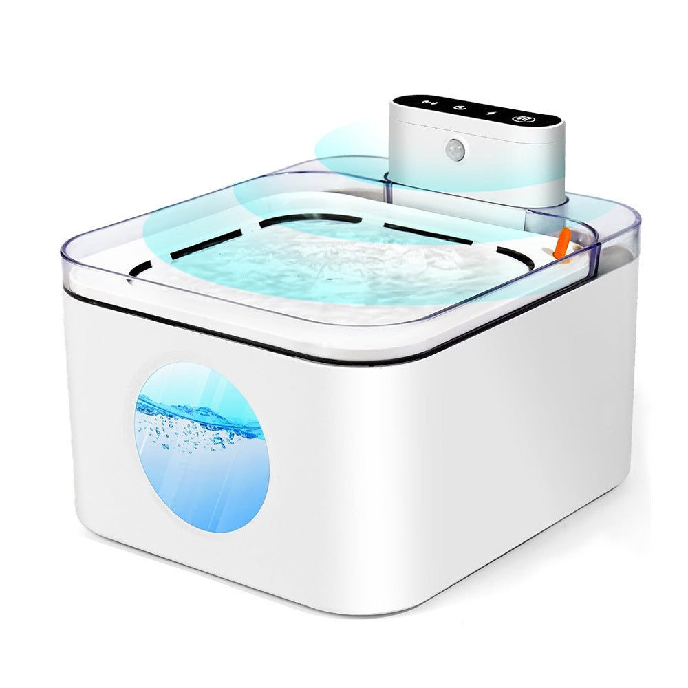 Wireless Sensor Pet Fountain with Rechargeable Battery