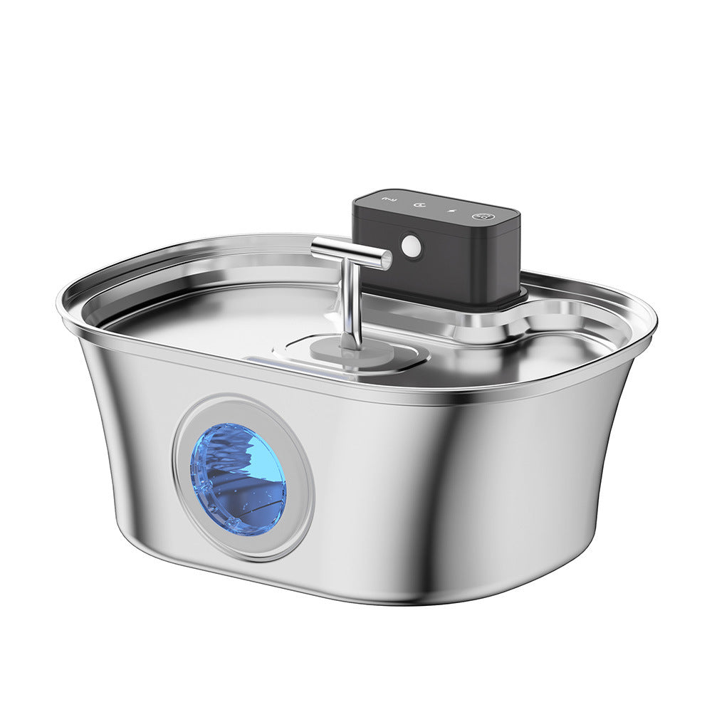 Wireless Smart Pet Water Dispenser Stainless Steel Automatic Fountain