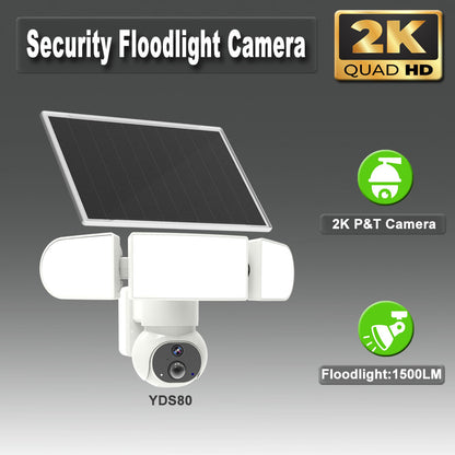 Wireless Solar Floodlight Security Camera