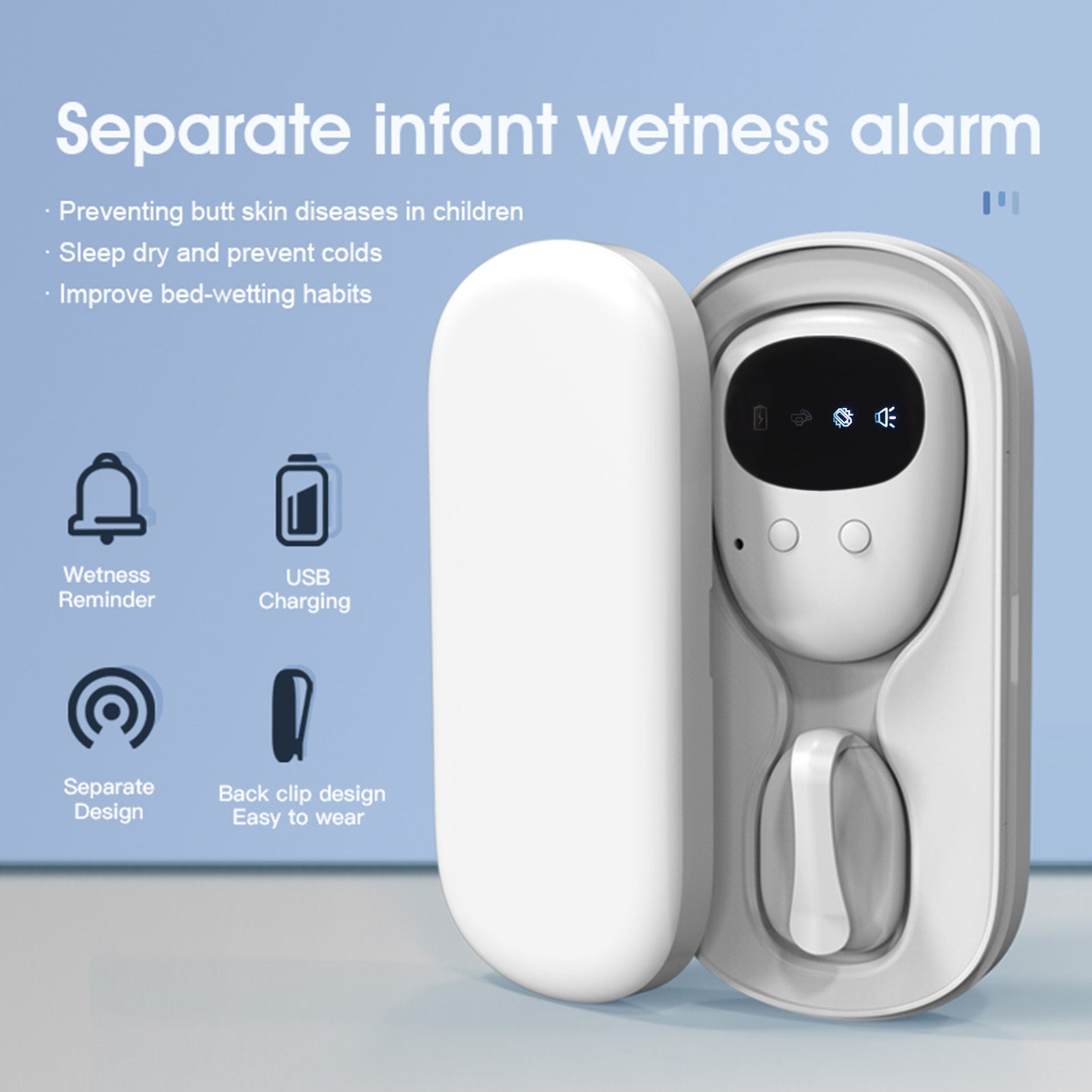 Wireless Urine Detection Alarm with Sound Vibration Alert