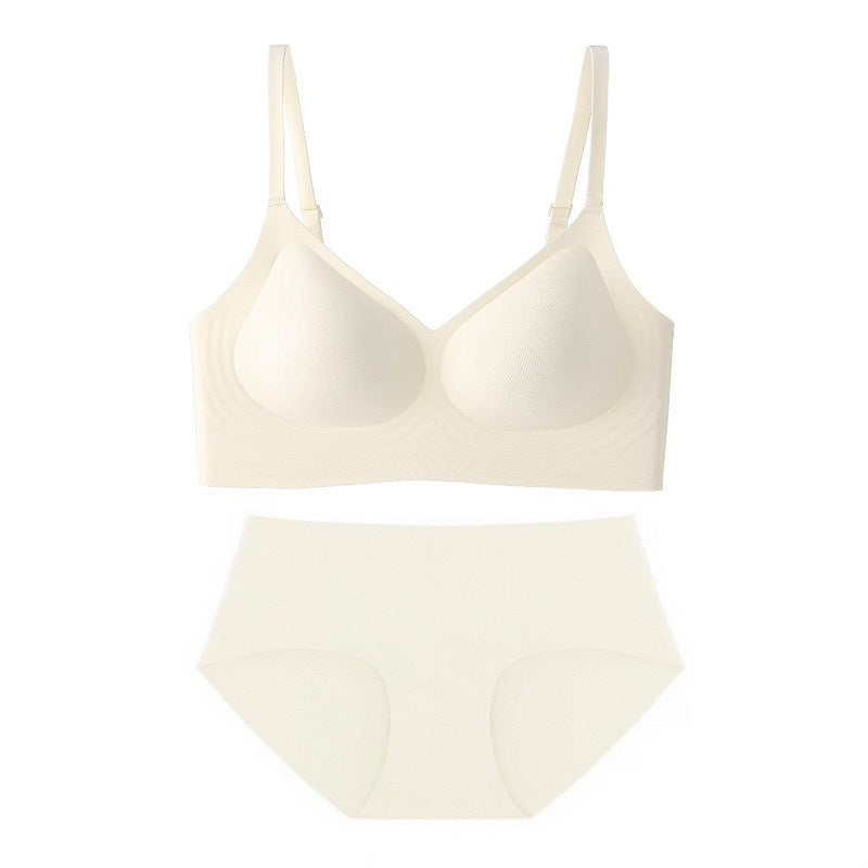 Wireless vest-style bra for women, seamless jelly-strip soft-support bra