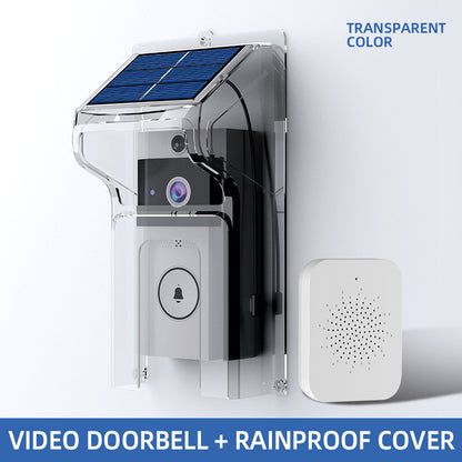 Wireless Video Doorbell with Solar Rain Cover