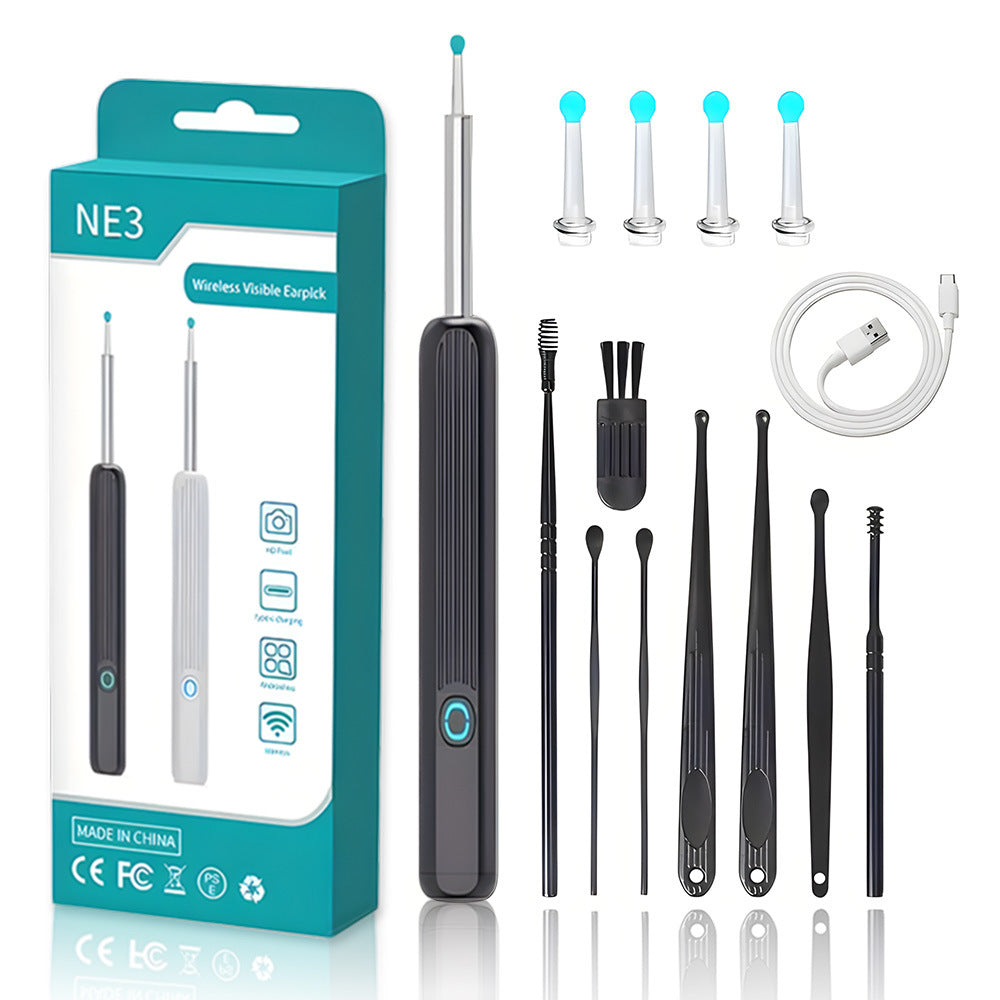 Wireless Visual Ear Scoop with Camera