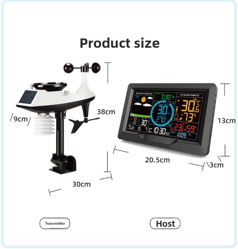 Wireless Weather Station with Wind Rain Gauge