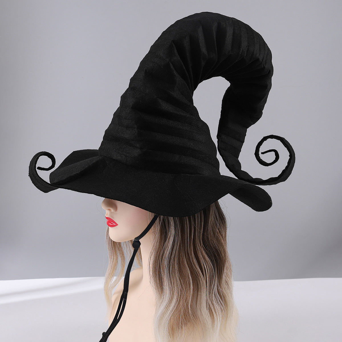 Witch Hat with Windproof Rope Halloween Costume Accessory