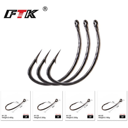 With barbed hooks
