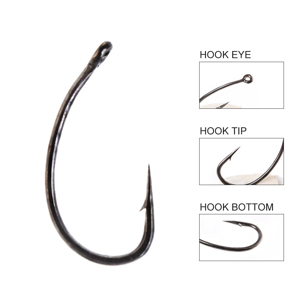 With barbed hooks