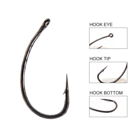 With barbed hooks