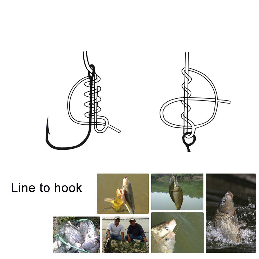With barbed hooks