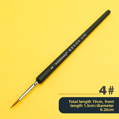 Wolf hair outlining brush