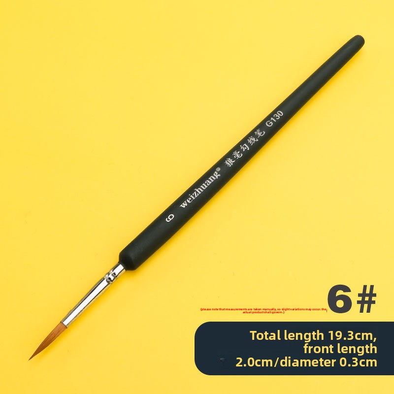 Wolf hair outlining brush
